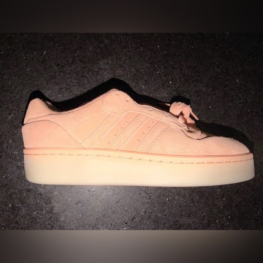 NEW ADIDAS Rivalry Lux Low Athletic Shoes Sneakers Pink suede Genuine Suede Sz 8 - Picture 9 of 12
